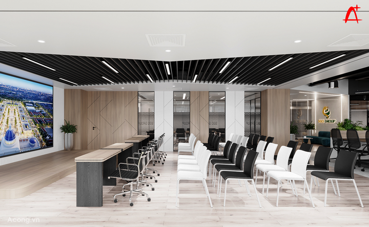 Thiết kế nội thất văn phòng SGO: hội trường